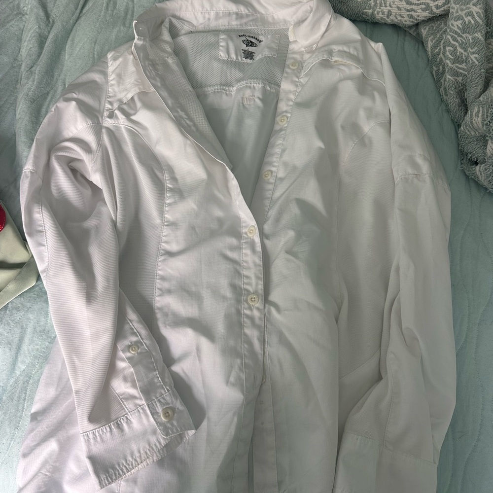 Classic White Men's fishing shirt